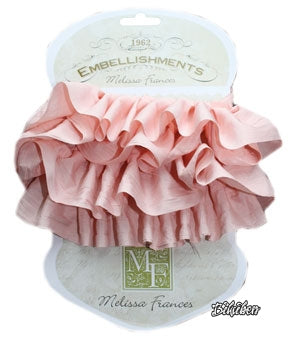 Melissa Frances - 2 Layer Silk Ribbon - Pink/Peach