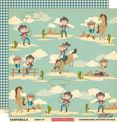 October Afternoon - Sasparilla - Giddy Up 12x12"