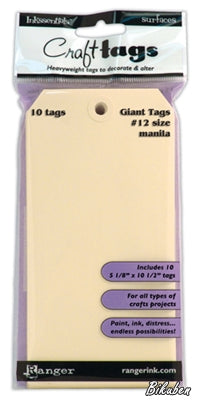 Inkssentials - Craft Tags - Manila size #12