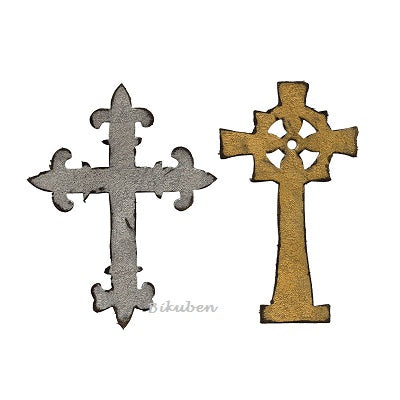 Sizzix - Tim Holtz Alterations - Bigz Die - Ornate Crosses