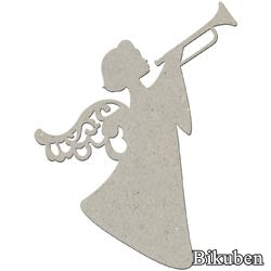 FabScraps - Chipboard Die-cuts - Christmas Angel with Trumpet