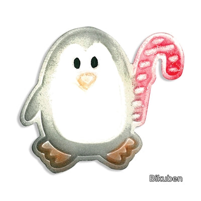 Sizzix - Diecut & Emboss - Penguin w/Candy Cane 