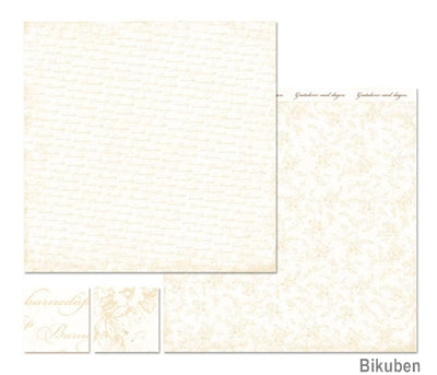 Papirdesign - Barnedåp, beige 12x12"