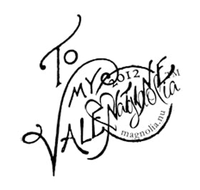 Magnolia: With Love - To my valentine - stamp