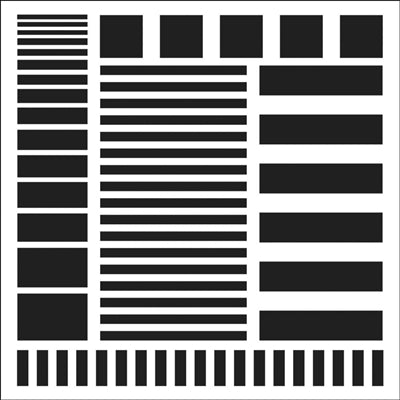 The Crafters Workshop: Mini Stripes - Template 6 x 6"