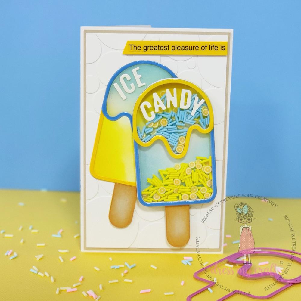 Dress my craft - Shaker  Dies - Ice Cream Candy