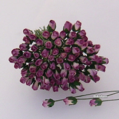 Wild Orchid - Rosebuds - Light Plum/Ivory 4mm