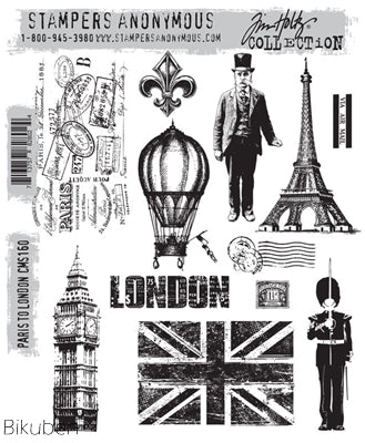 Tim Holtz Collection - Paris to London - Stamps 