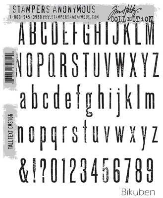 Tim Holtz Collection - Tall Text - Stamps