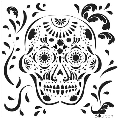The Crafter's Workshop - Mexican Skull Template 6x6"