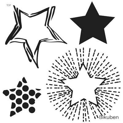 The Crafter's Workshop - Layerd Stars Template 6x6"