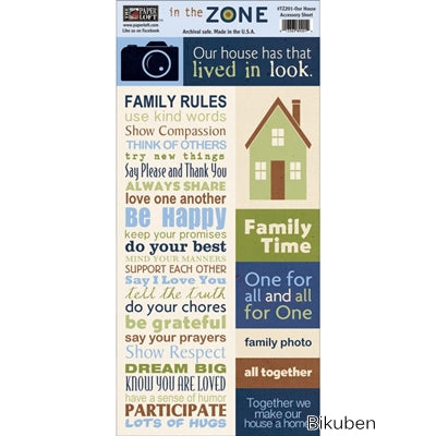 The PaperLoft - In The Zone - Our House Accessory Sheet