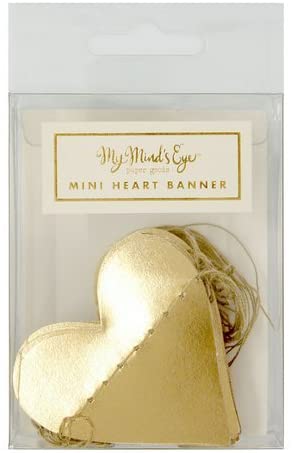 My Minds Eye - Basic Gold Heart Banner