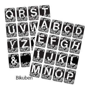 Prima - Posies Alphabet stamp