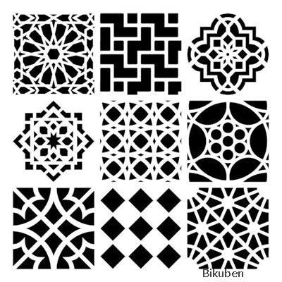 The Crafters Workshop - Stencil - Moroccan Tiles 6x6"