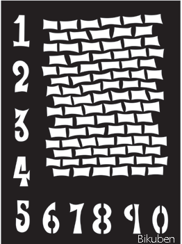 Dylusions - Stencil - Staggered Brickwork 9x12"