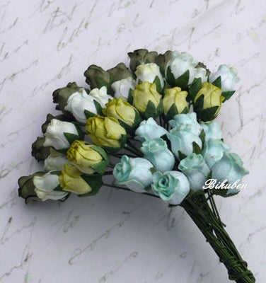 Wild Orchid - Hip Rosebuds - Mixed Green Tone