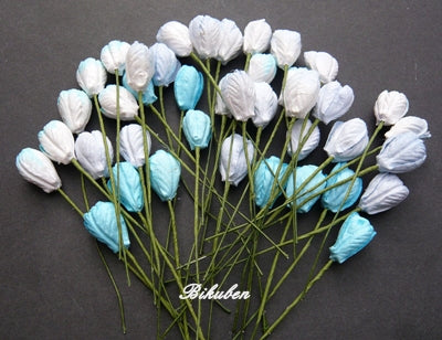 Wild Orchid - Tulip Flowers - Mixed Blue Tone