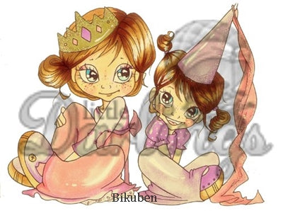 Little Darlings - Saturated Canary - Queenie & Princess - Umontert Stempel