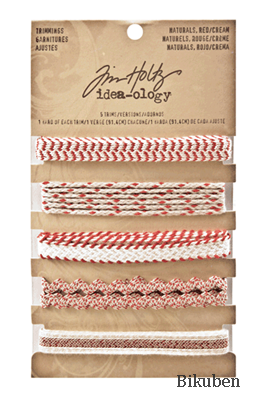 Tim Holtz - Ideaology - Trimmings - Naturals - Red/Cream
