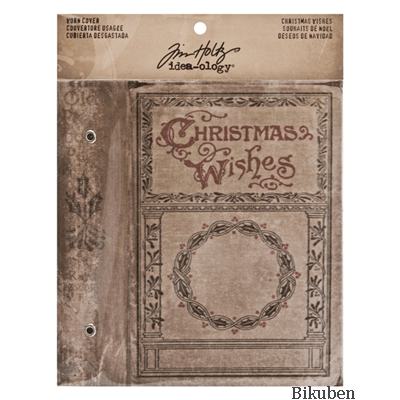 Tim Holtz - Ideaology - Worn Cover - Christmas Wishes 