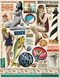Splash of Color - Utklippsark - Beach Babes A4