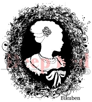 Deep Red Stamps - Cameo Nouveau - Cling Stamp