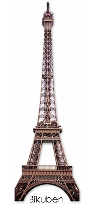 Paperhouse - 3D Title Stickers - Eiffel Tower