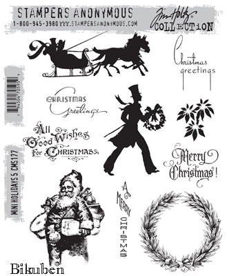 Tim Holtz Collection - Mini Holidays 5 - Stamps
