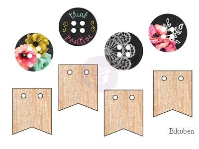 Prima - The Optimist - Wood Buttons
