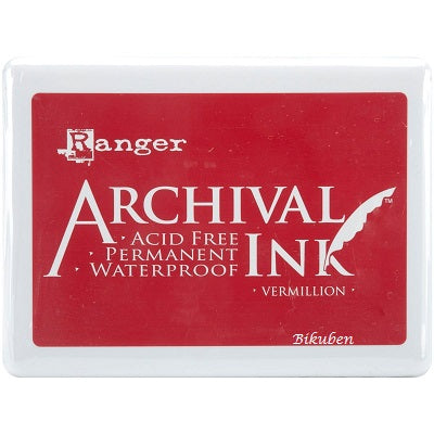 Ranger: Archival Ink Jumbo Pad: VERMILLION