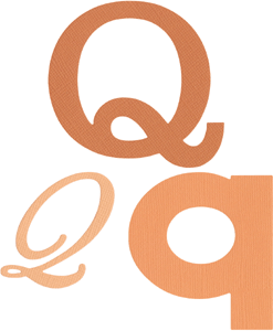 Cookie Cutter Monogram Q