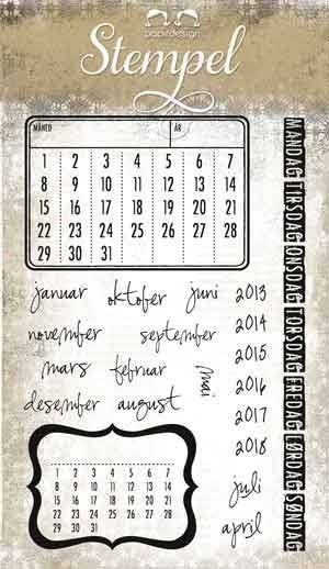 Papirdesign: Kalender - Clear Stamps
