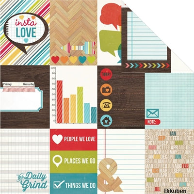 Simple Stories - Daily Grind - Jouraling Cards Elements 12x12"