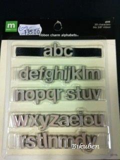 Making Memories: Ribbon Charm alphabets - PINK
