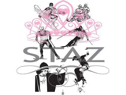 Staz: Skate & Ski - clear stamps
