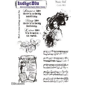 IndigoBlu - Music Hall - Mounted Stamps 