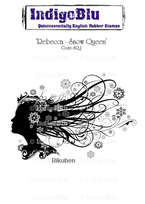 IndigoBlu - Rebecca Snow Queen - Mounted Stamp