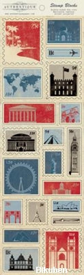 Authentique - Abroad - Stamp Blocks - Die Cuts 