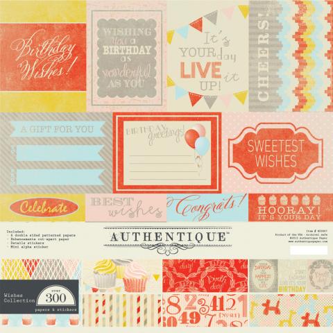 Authentique - Wishes - Collection Kit 12x12"