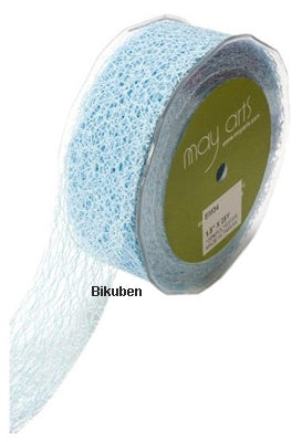 May Arts - Net Ribbon - Light Blue - METERSVIS