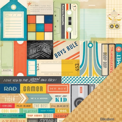 Crate Paper - Boys Rule - Cool Kid 12x12"
