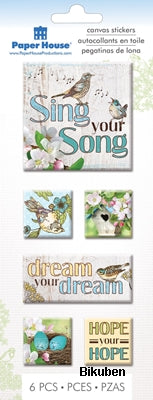 Paper House - Canvas Art Stickers - Sing your Song