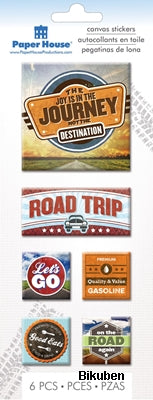 Paper House - Canvas Art Stickers - Road Trip