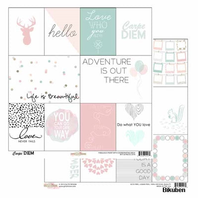 Glitz Design - Carpe Diem - Bits and Pieces 12x12"