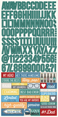 Simple Stories - Hey Pop - Expression Cardstock Stickers 