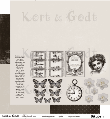 Kort & Godt - Rapsodi - Brun 12x12"