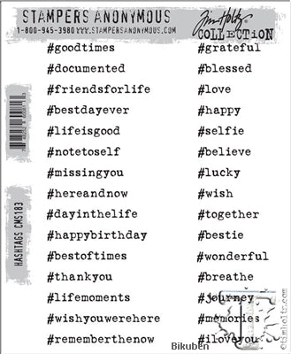 Tim Holtz Collection - Hashtags - Stamps