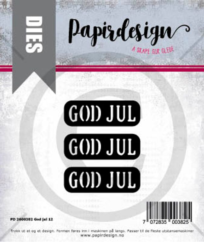 Papirdesign - Dies - God Jul 12