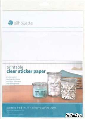 Silhouette - Media - Clear Printable Sticker Paper 